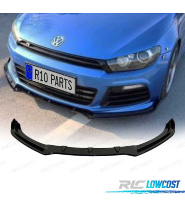 SPOILER LIP FRONTAL VW SCIROCCO R20 08-13 PRETO BRILHANTE