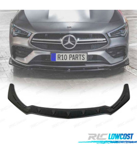 SPOILER LIP FRONTAL MERCEDES CLA W118 19- 35 LOOK AMG A35 PRETO BRILHANTE