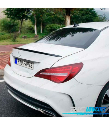 LIP AILERON DE MALA MERCEDES CLA C117 12- LOOK AMG PRETO BRILHO