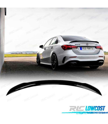 AILERON MERCEDES CLASE A V177 19- LOOK AMG 35 PRETO BRILHO