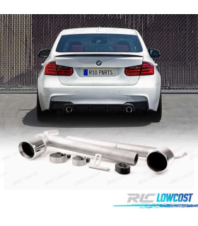 CONJUNTO PONTEIRAS DE ESCAPE DUPLA BMW F30 F31 10-18 LOOK M PERFORMANCE