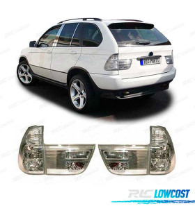FAROLINS PARA BMW X5 E53 99-03 PRATA CROMADO
