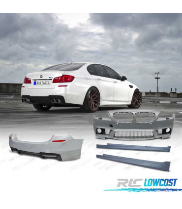 KIT CARROÇARIA BMW F10 13-17 COM PDC + LAVA-FARÓIS LOOK M5