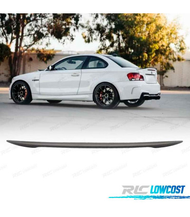 AILERON SPOILER LIP BMW SERIE 1 E82 06-13 LOOK M PERFORMANCE PRETO MATE