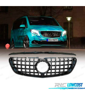GRELHA FRONTAL MERCEDES W447 14-19 LOOK GTR PANAMERICANA PRETO