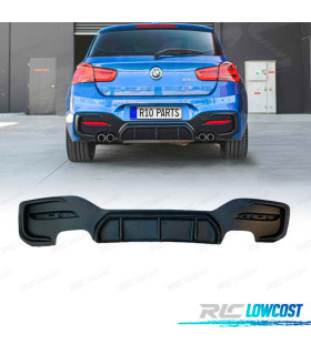 DIFUSOR TRASEIRO BMW F20 LCI 15-19 LOOK M PERFORMANCE PRETO MATE