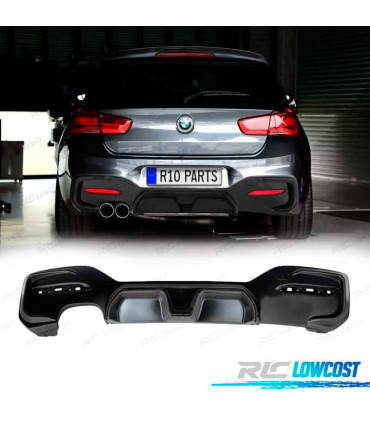 DIFUSOR BMW F20 LCI 15- LOOK CS PRETO MATE