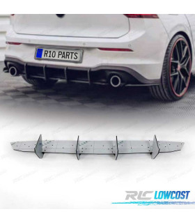 DIFUSOR TRASEIRO VOLKSWAGEN VW GOLF 8 20- PRETO BRILHANTE
