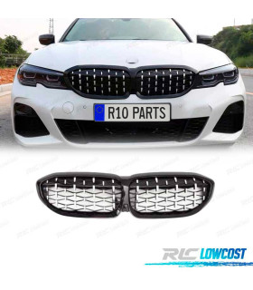 GRELHA FRONTAL BMW G20 G21 19- LOOK 340i PRETO BRILHANTE