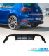 DIFUSOR TRASEIRO VW GOLF 7.5 17-20 LOOK R GTI PRETO