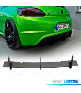 DIFUSOR TRASEIRO VOLKSWAGEN VW SCIROCCO R 08-13 PRETO