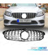 GRELHA DIANTEIRA MERCEDES W205 AMG 19- LOOK AMG GT PRATEADO