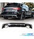 DIFUSOR TRASEIRO AUDI A3 SPORTBACK 16- LOOK RS3 + PONTEIRA DE ESCAPE
