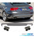 DIFUSOR TRASEIRO AUDI A5 SPORTBACK 12-15 LOOK S LINE + PONTEIRAS DE ESCAPE