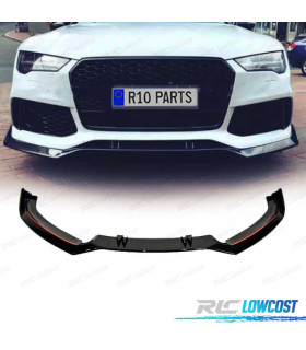 SPOILER LIP FRONTAL AUDI A7 LOOK RS7 11-18 PRETO