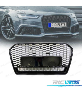 GRELHA DIANTEIRA AUDI A6 LOOK RS6 II 16- PRETO