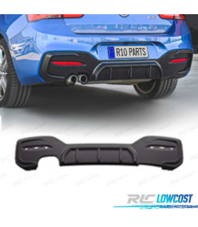 DIFUSOR TRASEIRO BMW F20 F21 LCI 15- LOOK M PERFORMANCE PRETO MATE