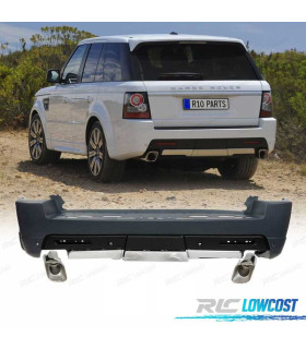PARACHOQUES TRASEIRO PARA RANGE ROVER SPORT 10-13 PDC LOOK SPORT AUTOBIOGRAPHY + PONTEIRAS DE ESCAPE