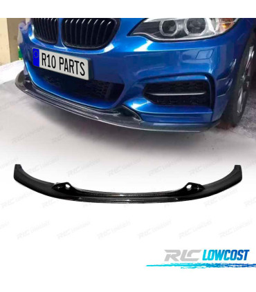 SPOILER LIP FRONTAL BMW F22 LOOK M PERFORMANCE CARBONO