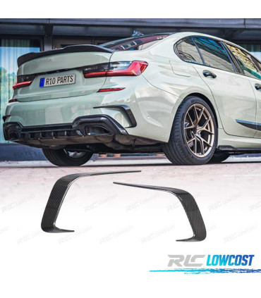 ENTRADA DE AR PARA-CHOQUES TRASEIRO BMW G20 19- LOOK M CARBONO