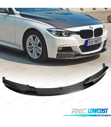 SPOILER LIP FRONTAL BMW F30 LOOK M PERFORMANCE CARBONO