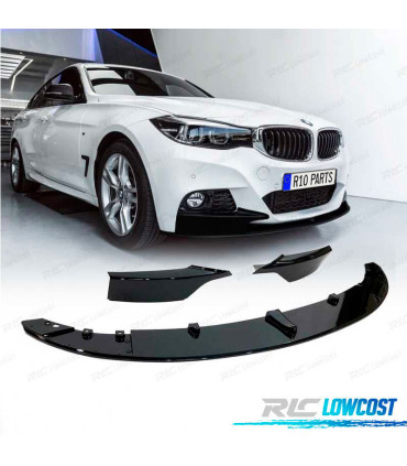 SPOILER LIP FRONTAL BMW F34 13-19 LOOK M PRETO BRILHO