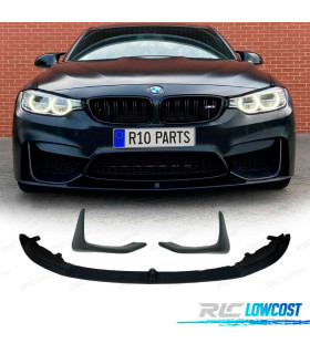 SPOILER LIP BMW F80 F82 F83 11-18 + SPLITTERS PRETO MATE
