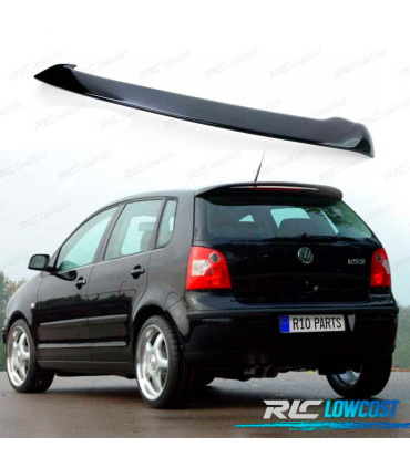AILERON SPOILER VOLKSWAGEN VW POLO MK4 01-09 ABS PRETO BRILHANTE