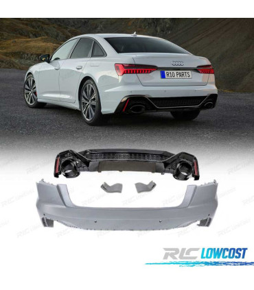 PARA-CHOQUES TRASEIRO AUDI A6 20- LOOK RS6 PDC