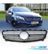 GRELHA FRONTAL MERCEDES CLASE A W176 16-18 PRETO CROMADO LOOK DIAMOND