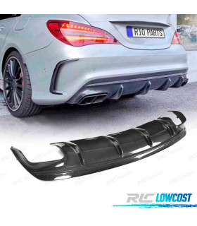 DIFUSOR TRASEIRO MERCEDES CLA W117 13-15 LOOK AMG CLA45 CARBONO