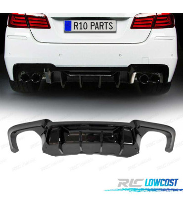 DIFUSOR BMW F10 F11 LOOK M COMPETITION PRETO BRILHANTE