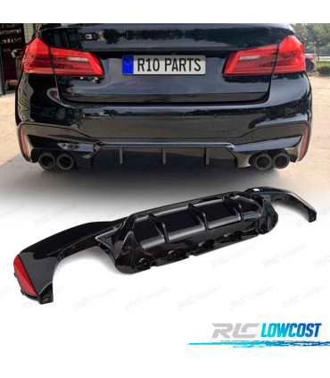 DIFUSOR BMW G30 G31 17- LOOK M5 PRETO BRILHANTE