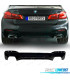 DIFUSOR TRASEIRO BMW G30 G31 17- LOOK M PERFORMANCE PRETO BRILHANTE