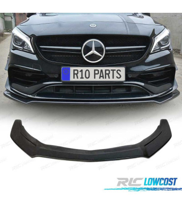 SPOILER LIP FRONTAL MERCEDES CLA W117 45 AMG 16-18 PRETO