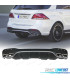 DIFUSOR TRASEIRO MERCEDES W166 GLE 350 AMG LOOK GLE63 + PONTEIRAS DE ESCAPE