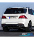 DIFUSOR TRASEIRO MERCEDES W166 GLE 350 AMG LOOK GLE63 + PONTEIRAS DE ESCAPE