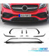 SPOILER LIP FRONTAL MERCEDES W176 LOOK AMG A45 16-18 PRETO BRILHANTE