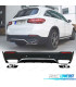 DIFUSOR TRASEIRO MERCEDES X253 LOOK AMG GLC63 15-18 PRETO