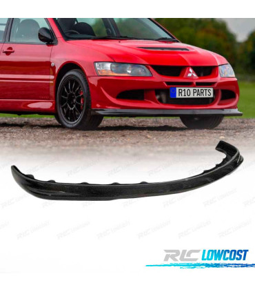 SPOILER LIP FRONTAL MITSUBISHI EVO VIII 04-06 CARBONO