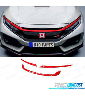 FRISOS HONDA CIVIC 16-20 LOOK TYPE R VERMELHO