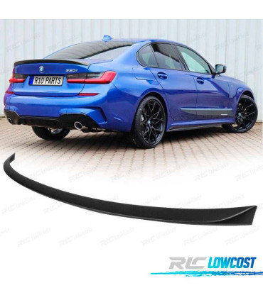 AILERON LIP SPOILER TRASEIRO BMW G20 19-22 LOOK M PERFORMANCE PRETO MATE
