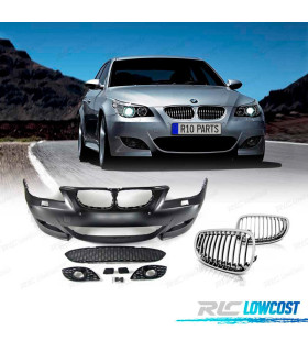 KIT PARA-CHOQUES + GRELHA BMW E60 03-07 LOOK M5 CROMODA SRA PDC