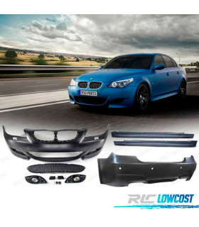 KIT CARROÇARIA BMW E60 03-07 COM LAVAFAROS LOOK M5
