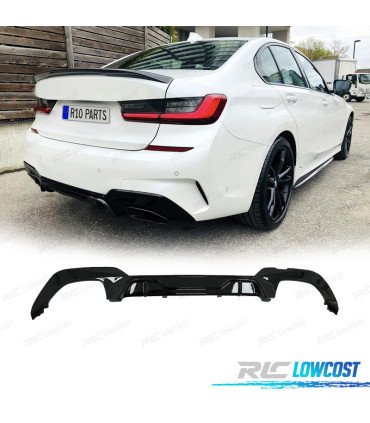DIFUSOR BMW G20 G21 19- LOOK M PERFORMANCE PRETO BRILHANTE