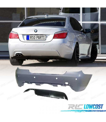 KIT PARA-CHOQUES BMW E60 03-07 COM NEVOEIROS + PDC LOOK M5