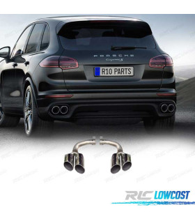 PONTEIRAS DE ESCAPE PORSCHE CAYENNE 17- LOOK S CROMADO