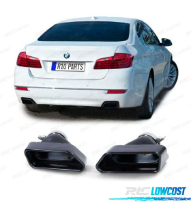 PONTEIRAS DE ESCAPE BMW F10 F11 F12 F13 LOOK V8 PRETO