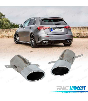 PONTEIRAS DE ESCAPE MERCEDES W177 18 - LOOK A35 AMG