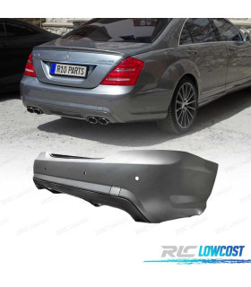 PARA-CHOQUES TRASEIRO MERCEDES CLASE S W221 05-11 LOOK AMG S65 PDC